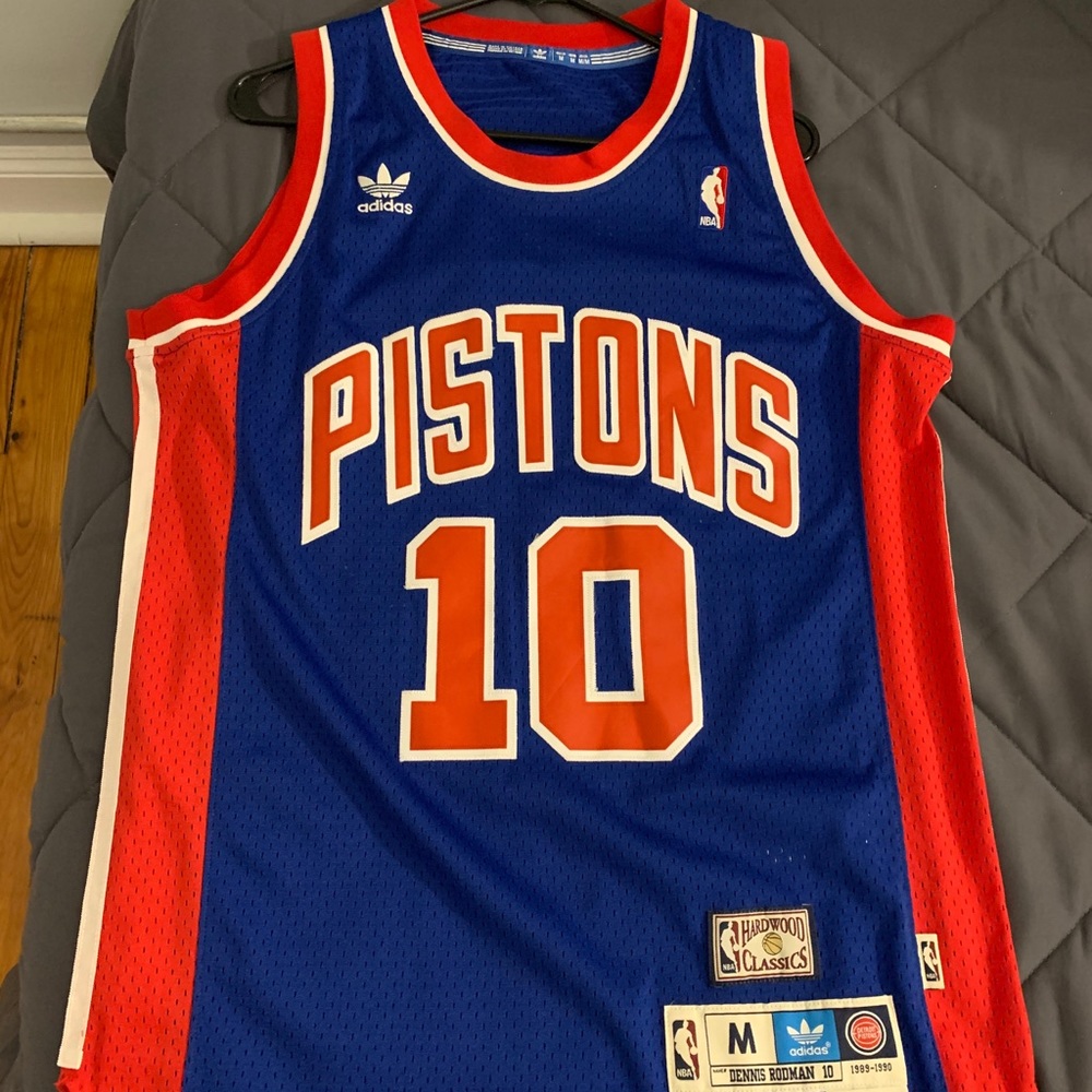 Adidas Dennis Rodman Detroit Pistons Jersey